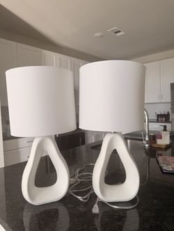 modern white table lamps