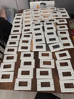 Electrical wall covers - standard rectangular faceplates sizes  1, 2, 3 and 4