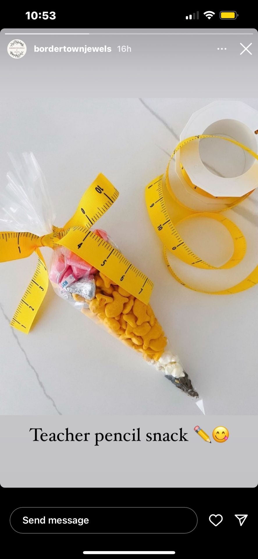 Teacher Pencils Snack