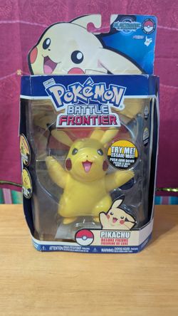 New Pokemon Pikachu Battle Frontier Nintendo Deluxe Action Figure Lights Sound