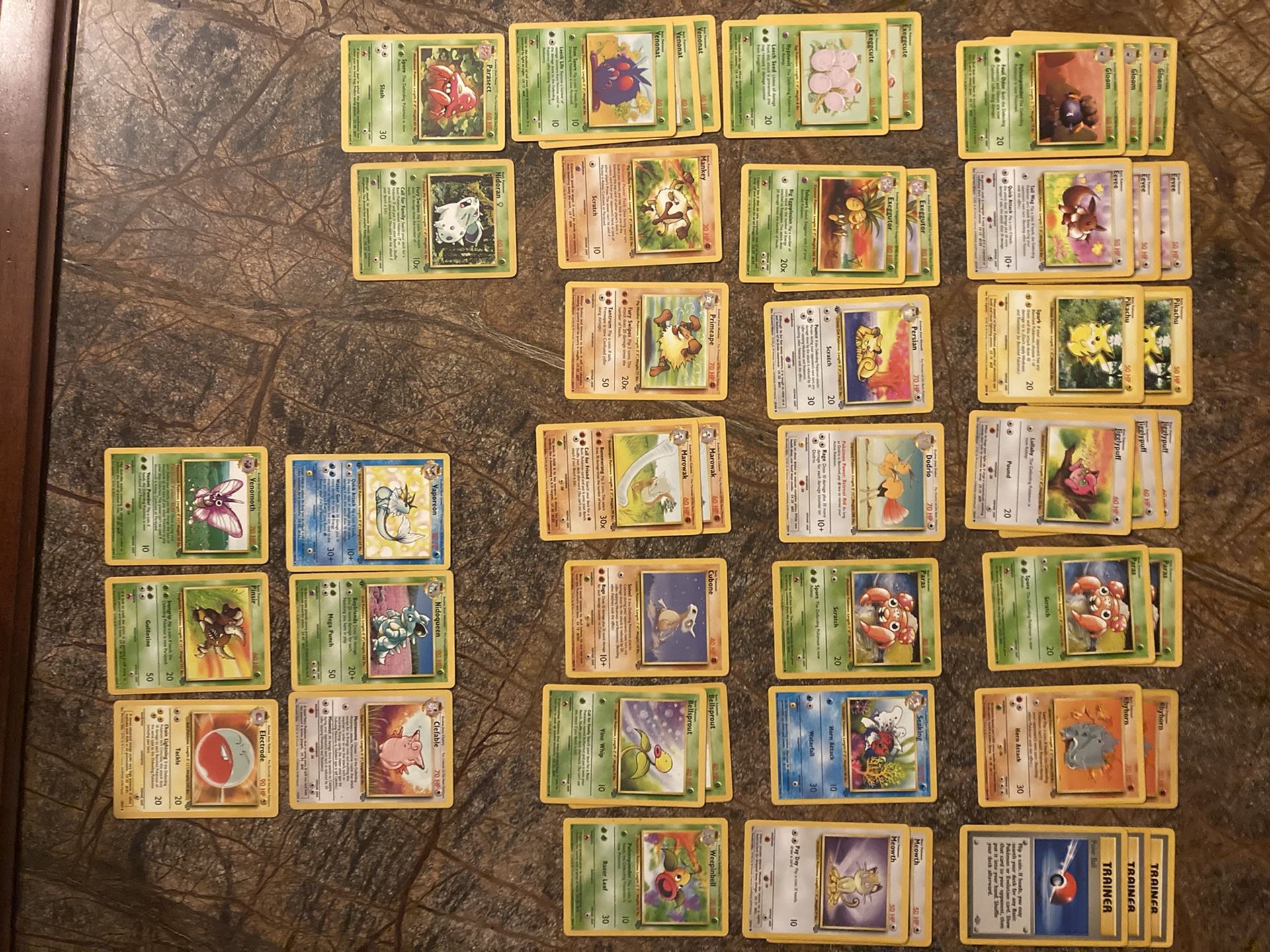 Set Of Jungle Pokémon 1st Editions