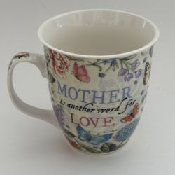 burton+Burton Flower Pattern Mug By Tina Wenke “Mother Is Another Name For Love”