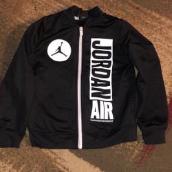 Air Jordan Kids Sweat Jacket Black White Size 4-5 Yrs RN#81917