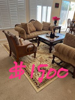 Sofa set with table