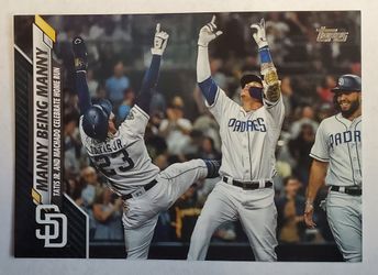 Fernando Tatis Jr Manny Machado 2020 Topps Series 1 Manny Being Manny Black Parallel 17/69 San Diego Padres MLB