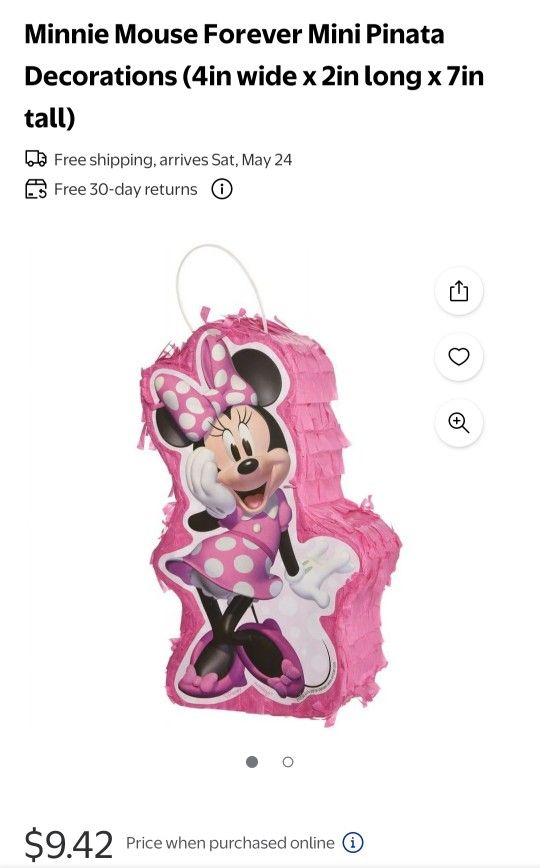 Minnie Mouse Mini Piñata