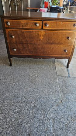 Vintage walnut Dresser 1930s