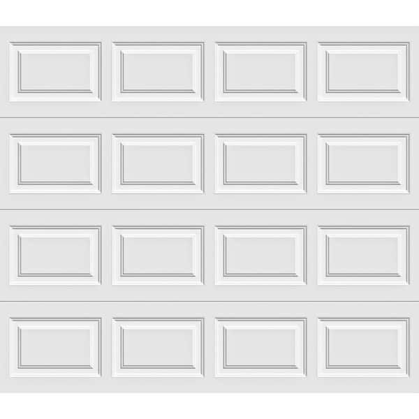 Classic Steel Short Panel 9 ft x 7 ft Insulated 18.4 R-Value White Garage Door