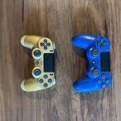 2 Almost New PS4 Controllers For $50