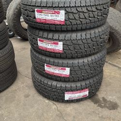 New Tires Installed/ Llantas Nuevas Instaladas 245/75/16 Land Spider Tires