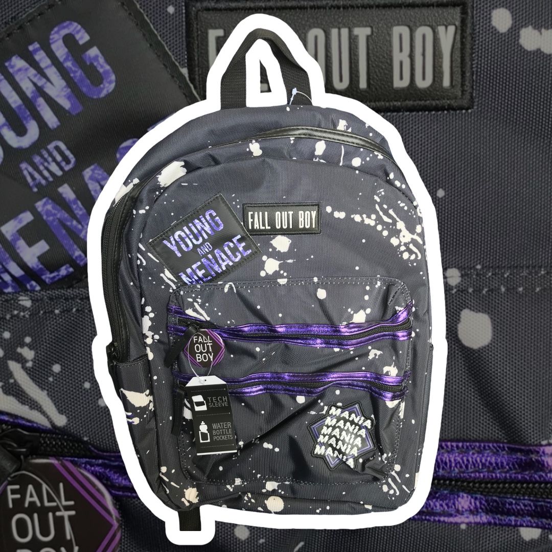 Fall Out Boy Paint Splatter Backpack