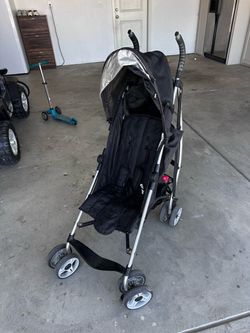 Black Umbrella Stroller with Canopy