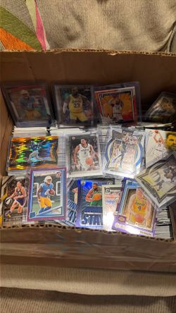 HUGE SPORTS CARD LOT ROOKIES STARS JERSEYS NUMBERED AUTO COLORED INSERTS ALL NEW GREAT LOT ONLY 150.00