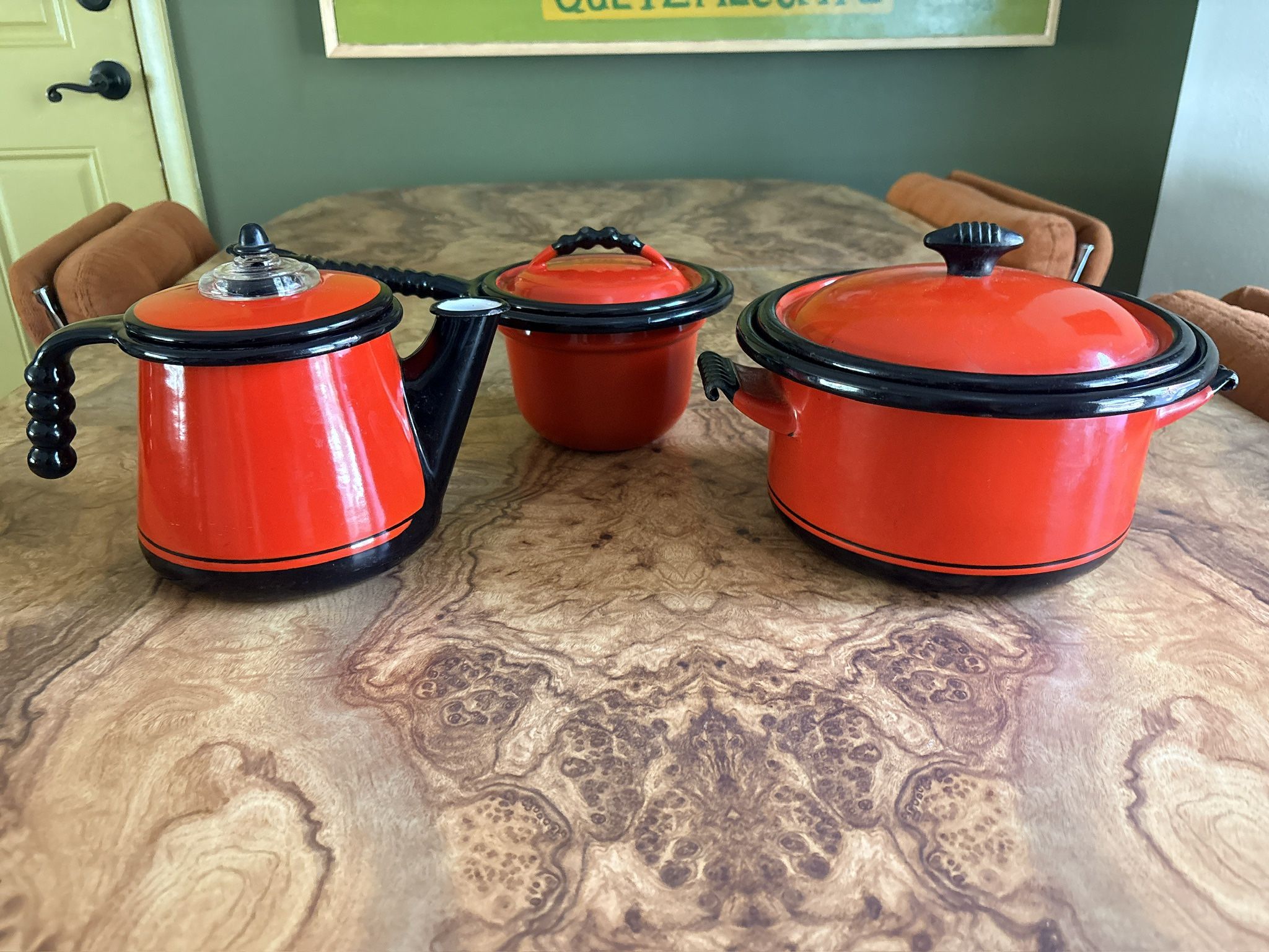 Antique Art Deco Kook King Ware Set 