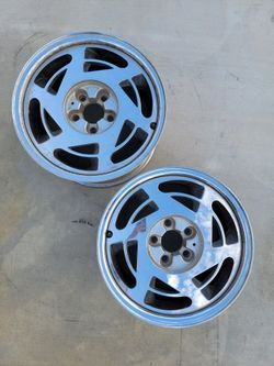 OEM 1988 to 1989 Chevrolet Corvette 17" x 9.5" Rim Rear Wheel Pair