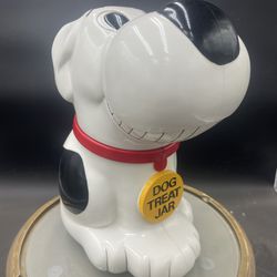 Vintage 1991 Fundamental Dog Treat 9” Cookie Jar Barks When Opened  *WORKS* VG 