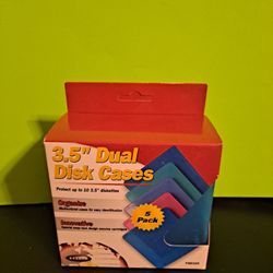 Vintage Belkin 3.5" Dual Disk Multi-Color Media Storage Boxes 5 Pk-$7.00