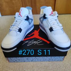Jordan 4 White Cement Size 11