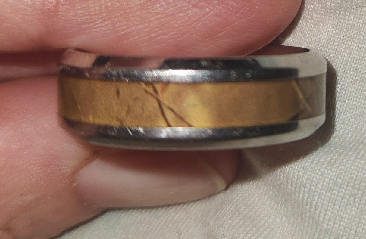 StainlessSteel And Realtree Camo Band Size 12