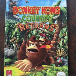 Donkey Kong Country Returns Prima Premiere Edition Strategy Guide w/ Poster