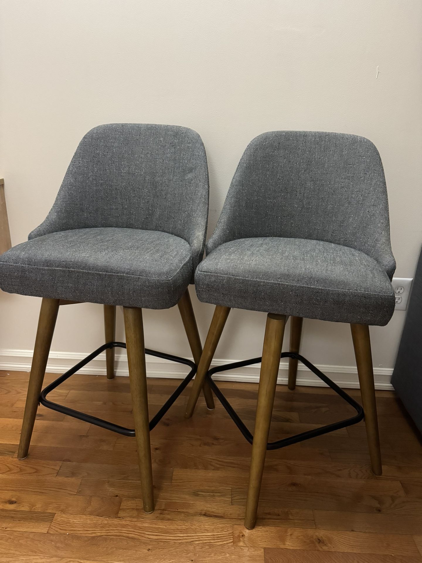 West Elm Swivel Counter Stools Set Of 2