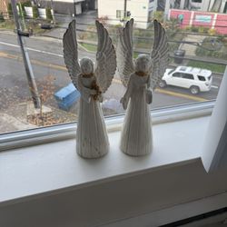2 Ceramic Angels 