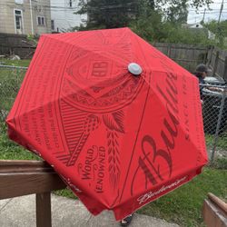 5 Budweiser Patio Umbrellas!