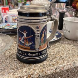 Vintage 1984 Los Angeles Olympics Beer Stein Mug