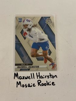 Maxwell Hairston Buffalo Bills CB Mosaic Rookie Card.