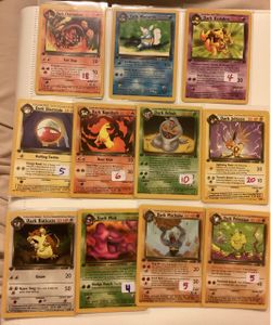 1st Edition Pokémon Team Rocket Cards Lot of 11