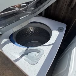 Washer and electric dryer