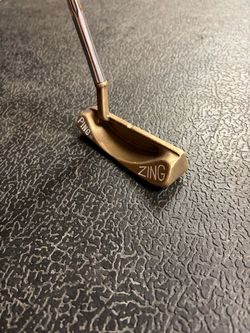 Vintage 1970s PING ZING RH Manganese Bronze Putter Steel Shaft