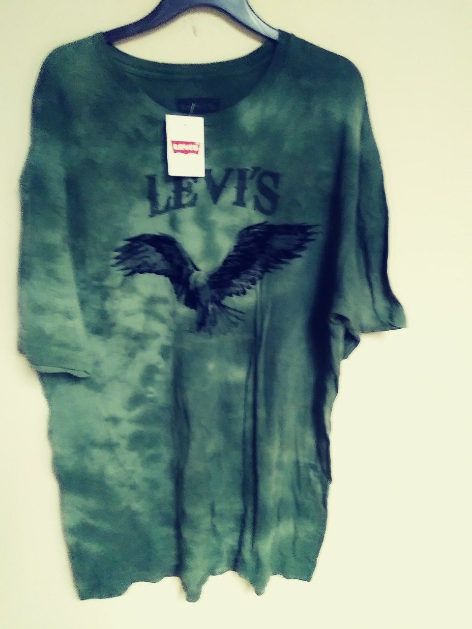 Levi's Tie Dye Green T Shirt NWT Eagle XXL 2XL