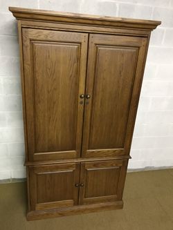 Entertainment Center - Pocket Doors - Solid Wood - $75
