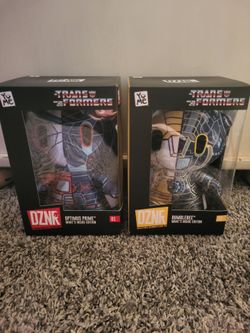 Transformers DZNR Optimus Prime & Bumblebee Plush Set