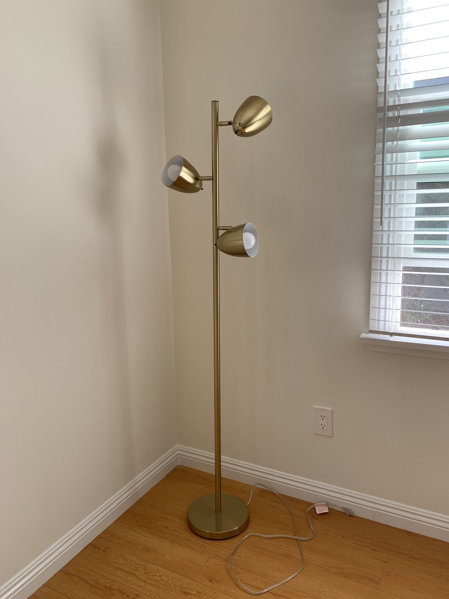 Gold Brass Floor Lamp