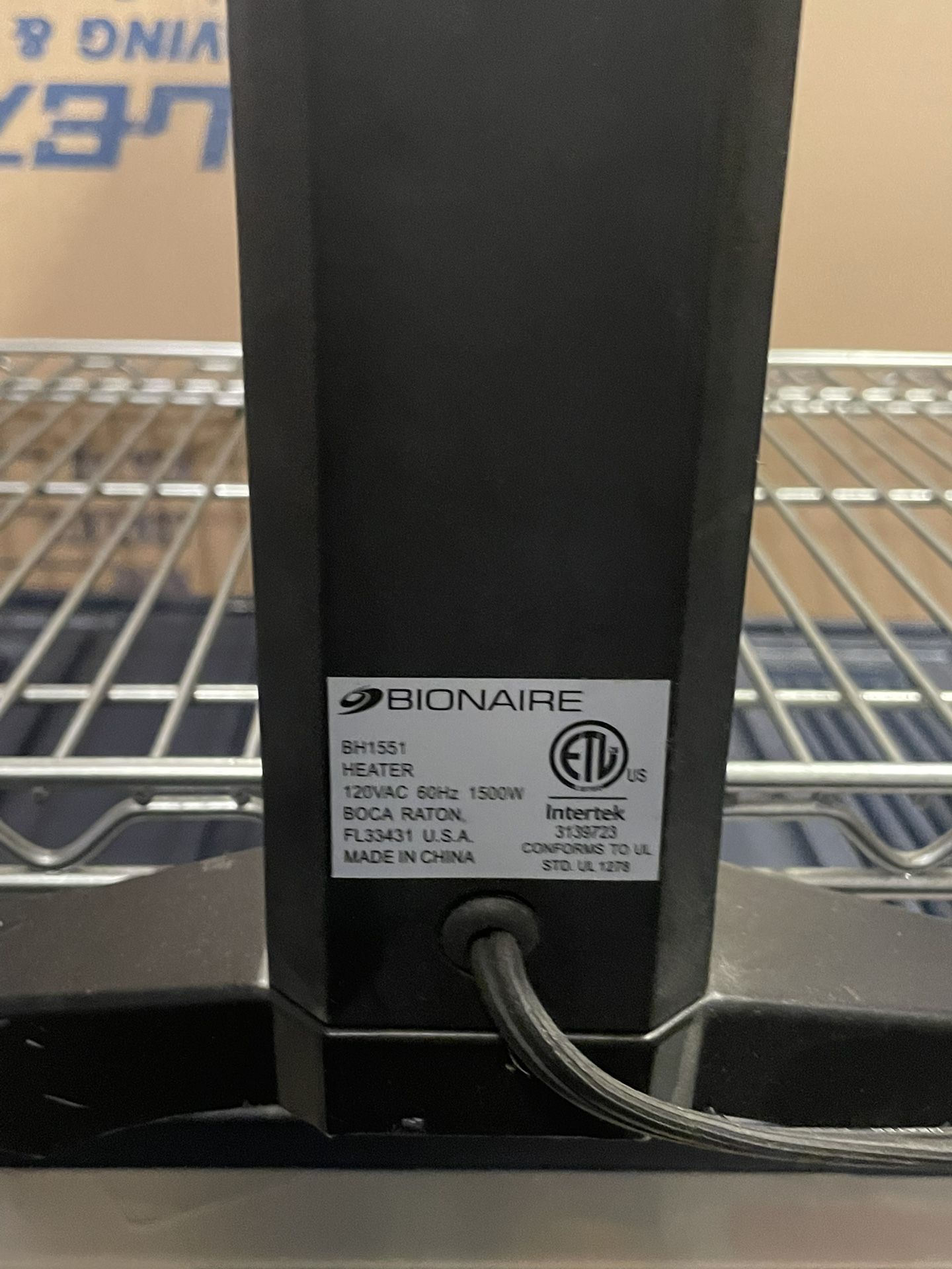 Bionaire Space Heater 1500 W for Sale in Huntingtn Sta, NY - OfferUp