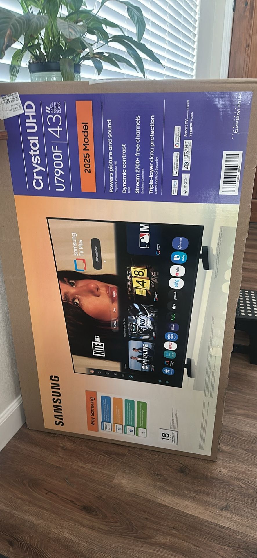 43” Samsung Crystal UHD Tv