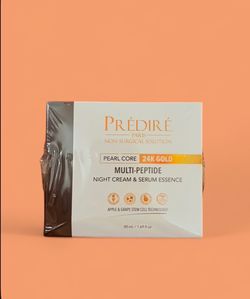 NEW Predire Paris Pearl Core 24K Gold Multi-Peptide Night Cream & Serum Essence (Sealed)