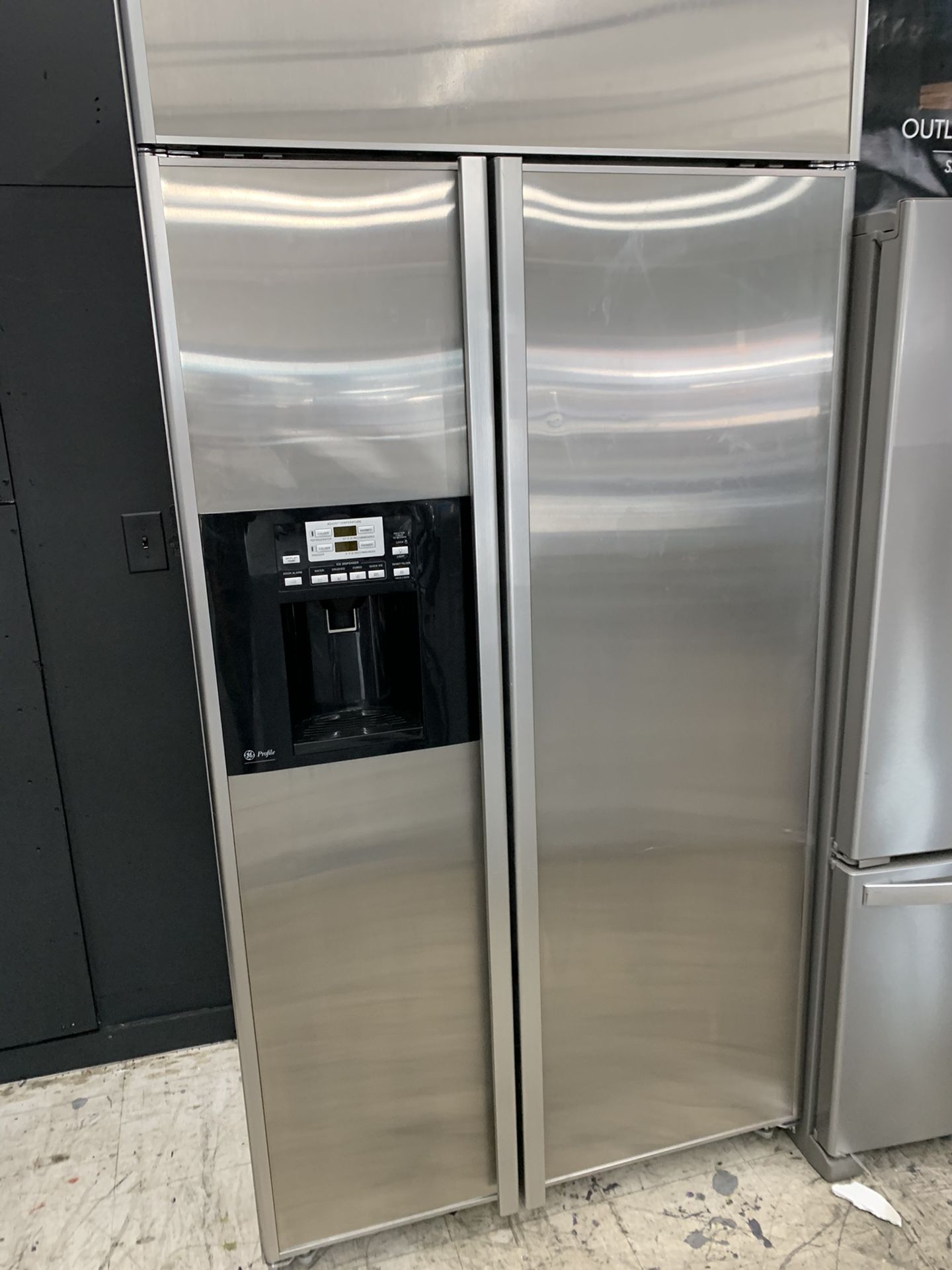 GE profile 42” built in refrigerator in stainless steel used