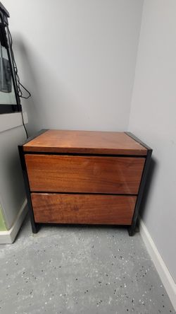 Brown With Black Trimming Night Stand