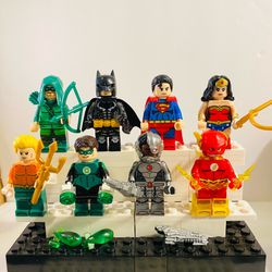 Justice League Minifigures DC Heroes Bundle | New Custom LEGO Compatible Toys