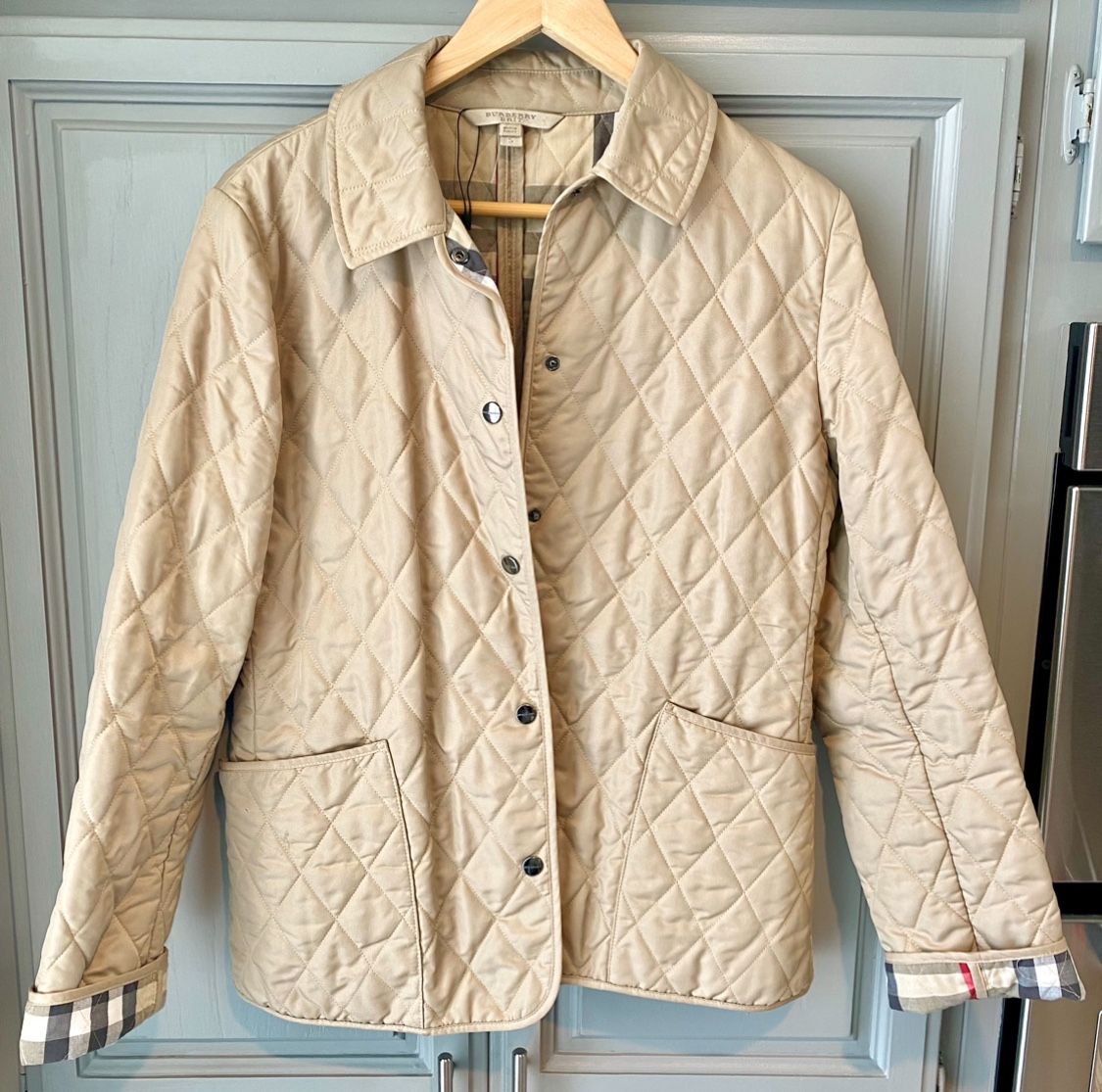 BURBERRY Brit Fernleigh Diamond Quilted Women’s Jacket Size S