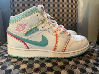 2022 Air Jordan 1 Mid SE GS 'Multi Knit 6.5Y