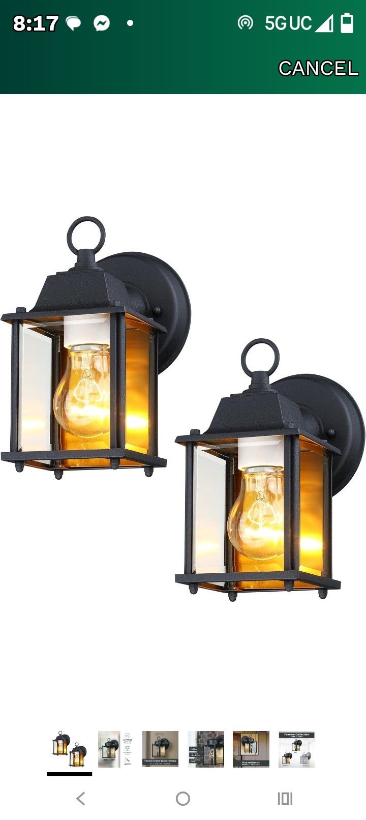 Pair Of Light Fixtures