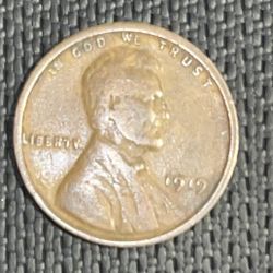1919 Lincoln Wheat Cent Penny Coin 