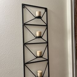 Brown 4 Candle Holder 