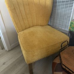 Yellow Accent Chair 