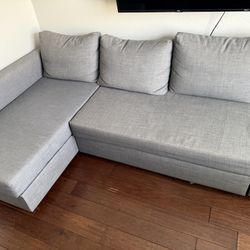 Couch With Chaise Lounge / Bed