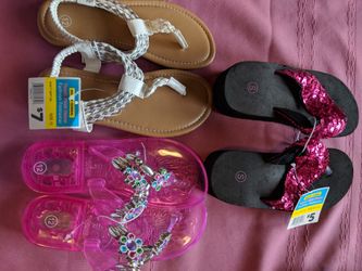 3Pair Size 12 Youth Sandals